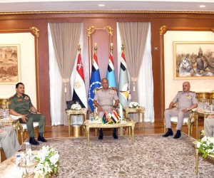 الفريق أشرف سالم زاهر يستقبل نائب القائد العام ورئيس الأركان العامة للجيش الوطني الليبي