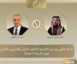 وزير الخارجية يبحث مع نظيره السعودي العلاقات الثنائية والتطورات الإقليمية