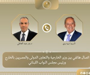 اتصال هاتفي بين وزير الخارجية ورئيس مجلس النواب اللبناني لبحث مستجدات الأوضاع في لبنان