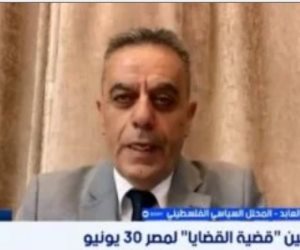 محلل فلسطيني: 30 يونيو عززت ثقل مصر في دعم القضية الفلسطينية