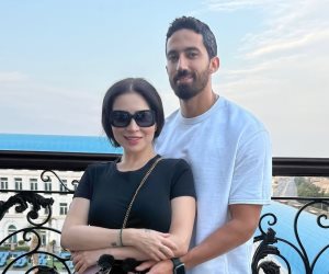 مي عز الدين تنشر صور لها مع زوجها أحمد تيمور 