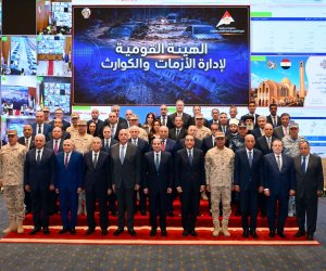 الرئيس السيسي يشهد استعراض إمكانيات أجهزة الدولة في مُجابهة الأزمات والكوارث