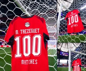 قميص محمود تريزيجيه يتزين بالرقم "100" احتفالاً بمئويته مع منتخب مصر