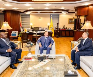 اجتماع ثلاثي بمشاركة محافظ البنك المركزي المصري ووزير الخارجية ورئيس البنك الإفريقي للتصدير والاستيراد