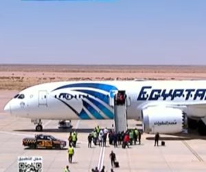 بعثة منتخب مصر تصل مطار العلمين عقب المشاركة التاريخية فى كأس العالم