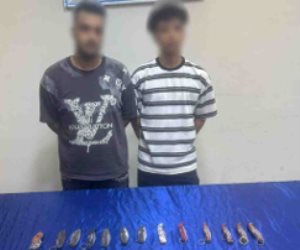 ضبط شخصين لقيامهما بالترويج لبيع الأسلحة البيضاء على مواقع التواصل الإجتماعى
