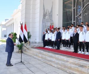 الرئيس السيسي يؤكد ضرورة مواصلة العمل الجاد وبناء أجيال جديدة من اللاعبين
