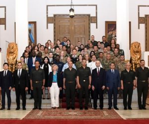 القوات المسلحة تحتفل بتخريج الدورة التدريبية الدولية الثانية "حماية المدنيين بمهام الأمم المتحدة والقانون الدولى للهجرة"