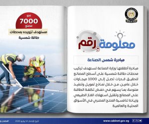 «شمس الصناعة» تستهدف تزويد 7 آلاف مصنع بالطاقة الشمسية وخفض استهلاك الغاز خلال عامين