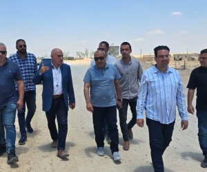 رئيس جهاز تعمير سيناء ومدن القناه يتفقد التجمعات التنموية السكنية جنوب رفح ويتابع إنشاء طريق البرث 