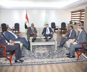 وزير الزراعة يستقبل نظيره السوداني ومدير "المنظمة العربية" لبحث ملفات التكامل والأمن الغذائي