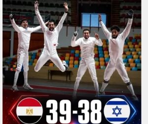 منتخب المبارزة يهزم إسرائيل ويتوج ببرونزية بطولة العالم للفرق
