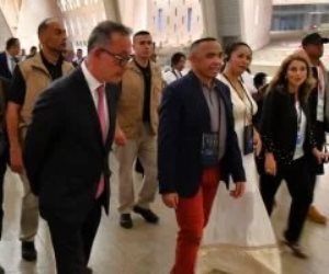 رئيس جمهورية مدغشقر يزور المتحف المصري الكبير
