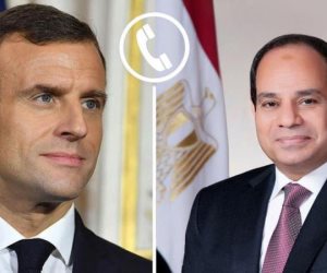 الرئيس السيسي وماكرون يؤكدان ضرورة تسوية مختلف النزاعات عبر الوسائل السلمية