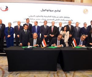 التوقيع على 4 بروتوكولات تعاون على هامش الجلسة الافتتاحية لمؤتمر المصريين بالخارج