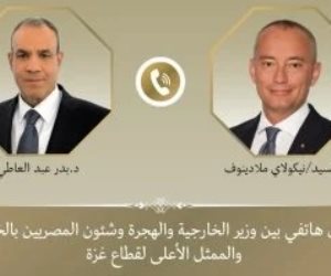 وزير الخارجية يبحث هاتفياً مع الممثل الأعلى لغزة مستجدات الأوضاع فى غزة