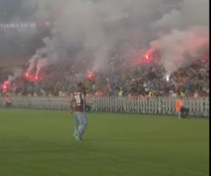 محمد صلاح يشعل مدرجات ملعب بابارا بارك باستقبال أسطوري (فيديو)
