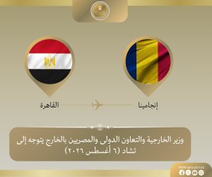 وزير الخارجية يتوجه إلى تشاد لترأس أعمال الدورة الرابعة للجنة المصرية التشادية المشتركة