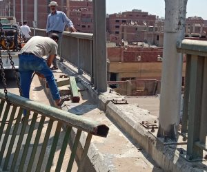 محافظ الجيزة يتابع تركيب الأسوار الحديدية وصيانة محور صفط اللبن