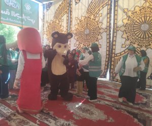 فعاليات ترفيهية بقافلة التحالف الوطني بالمرحلة 3 لقوافل «إيد واحدة» بكحك بحرى الفيوم.. صور