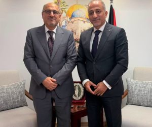 تنسيق دبلوماسي بين مندوبى سوريا وفلسطين لدى الجامعة العربية لتعزيز العمل المشترك  