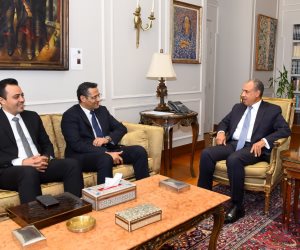 وزير الخارجية يستقبل نقيب الصحفيين ويشيد بالدور الوطني للصحافة المصرية