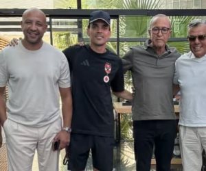 مالك نادي المغرب الفاسي يزور بعثة الأهلي قبل مواجهة برشلونة