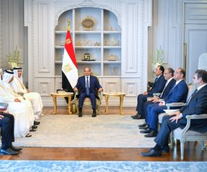 الرئيس السيسي يستقبل رئيس الوزراء القطري.. تأكيد مصري على دعم أمن قطر وتعزيز الاستثمارات