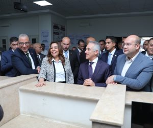 وزيرا العدل والتنمية المحلية والبيئة يشهدان بدء تشغيل فرع توثيق «الودي» بالصف ضمن «حياة كريمة»