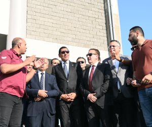 وزير الشباب والرياضة ومحافظ بورسعيد يتفقدان استاد المصري ويحددان موعد جاهزية الملعب