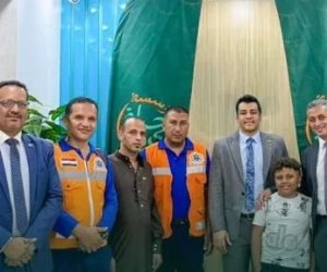 «حياة كريمة» تكرم الطفل محمد وأبطال الإسعاف في بني سويف لإنقاذ حياة والده