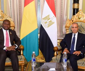 وزير الخارجية يلتقي وزير التعاون الدولي والتخطيط بجمهورية غينيا ويبحثان سبل تعزيز التعاون التنموي والاقتصادي