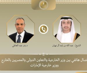 وزير الخارجية ونظيره الإماراتي يبحثان مستجدات الأوضاع الإقليمية