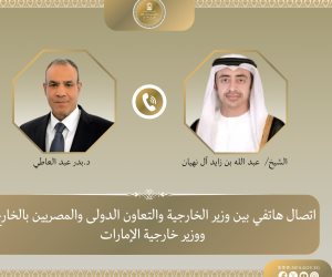 وزير الخارجية ونظيره الاماراتي يبحثان مستجدات الأوضاع الاقليمية 