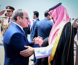 الرئيس السيسى يودع الأمير محمد بن سلمان فى ختام زيارته للقاهرة