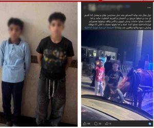 أمن القاهرة يضبط طالبان لوحا بإشارات خادشة للحياء للمارة بالطريق العام 