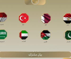 مصر و7 دول عربية وإسلامية تؤكد رفض تهجير الفلسطينيين وتطالب بتنفيذ خطة غزة دون تأخير