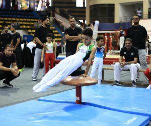 بطل الجمباز إلياس محمد حجاج يحصد ذهبية كأس مصر تحت 10 سنوات