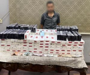 الداخلية تضبط (2000) عبوة سجائر مهربة ومجهولة المصدر بالقاهرة