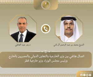 وزير الخارجية يبحث مع نظيره القطري العلاقات الثنائية والتطورات الإقليمية