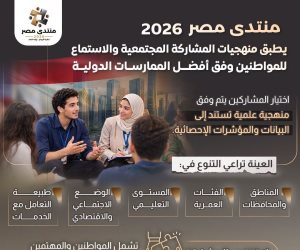 «منتدى مصر 2026» يطبق منهجيات المشاركة المجتمعية والاستماع للمواطنين وفق أفضل الممارسات الدولية