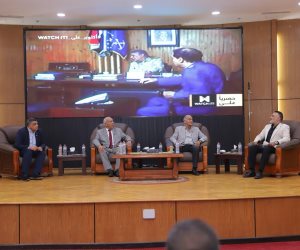 جامعة السويس وأسرة «طلاب من أجل مصر» تنظمان ندوة «أبطال الطريق إلى إيلات» بأكاديمية النصر للبترول