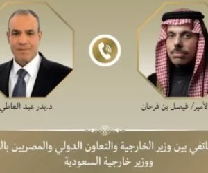وزير الخارجية يؤكد لنظيره السعودى إدانة مصر لكافة الاعتداءات على المملكة والدعم الكامل لأمنها واستقرارها
