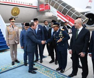 الرئيس السيسي يصل إلى قاعدة حليم العسكرية في جاكرتا في مستهل زيارته الرسمية لأندونيسيا - صور