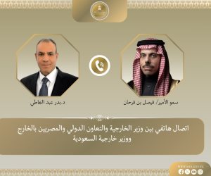 وزير الخارجية يؤكد لنظيره السعودي تضامن مصر الكامل مع المملكة في مواجهة الاعتداءات الأخيرة