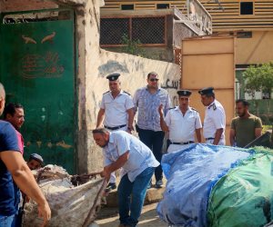محافظة الجيزة تنفذ حملات مكبرة على مخازن الفرز والخردة بأوسيم والطالبية