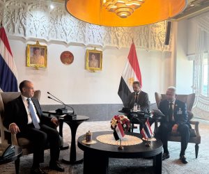 وزير الخارجية يلتقي رئيس مجلس النواب ورئيس الجمعية الوطنية التايلاندية