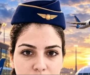 تشييع جنازة مضيفة الطيران عزة رمزي ضحية حادث مطار الرياض اليوم في البحيرة
