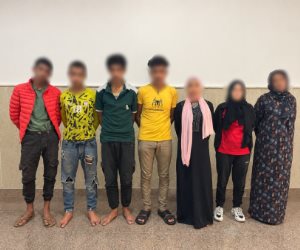 ضبط (7) أشخاص لتعاطي المخدرات داخل مبنى مهجور بكفر الشيخ