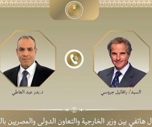 اتصال بين وزير الخارجية والمدير العام للوكالة الدولية للطاقة الذرية لبحث التعاون الثنائي والقضايا الإقليمية